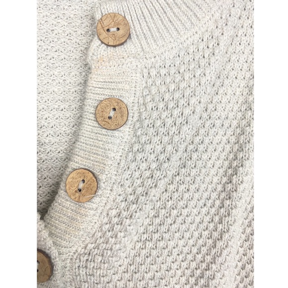 Free People Beach Hailee Sweater Top and Pant Set, Ivory Heather Grey - Size XS - Picture 4 of 16